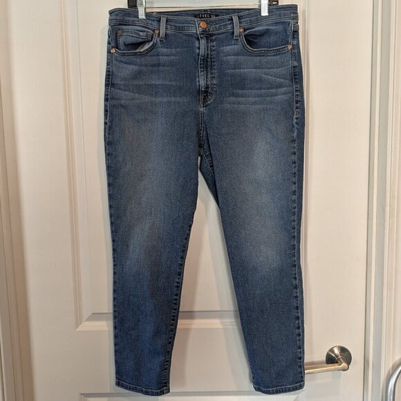 Level 99 Jeans Women's 34 Blue High Rise Skinny Crop Ankle Denim Nostalgic Wash - Picture 2 of 16